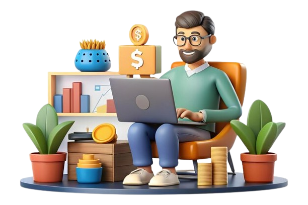 candid home office work concept freelancer managing finances profits warm natural setting w 980716 726897 removebg preview